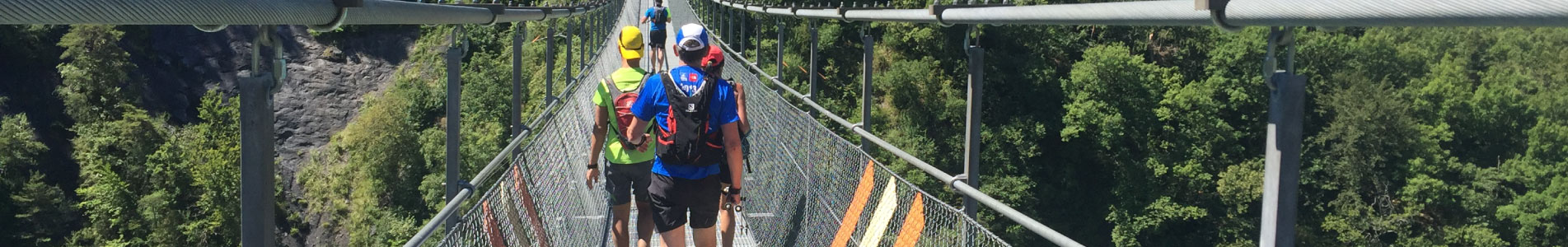 We ran the « Himalayan footbridges » trail for “Les Enfants de l’Ovale » association